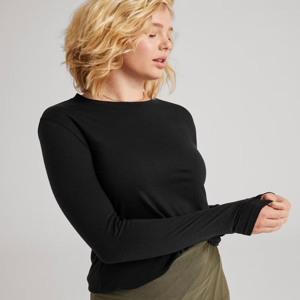 Allbirds long sleeve sea tee black